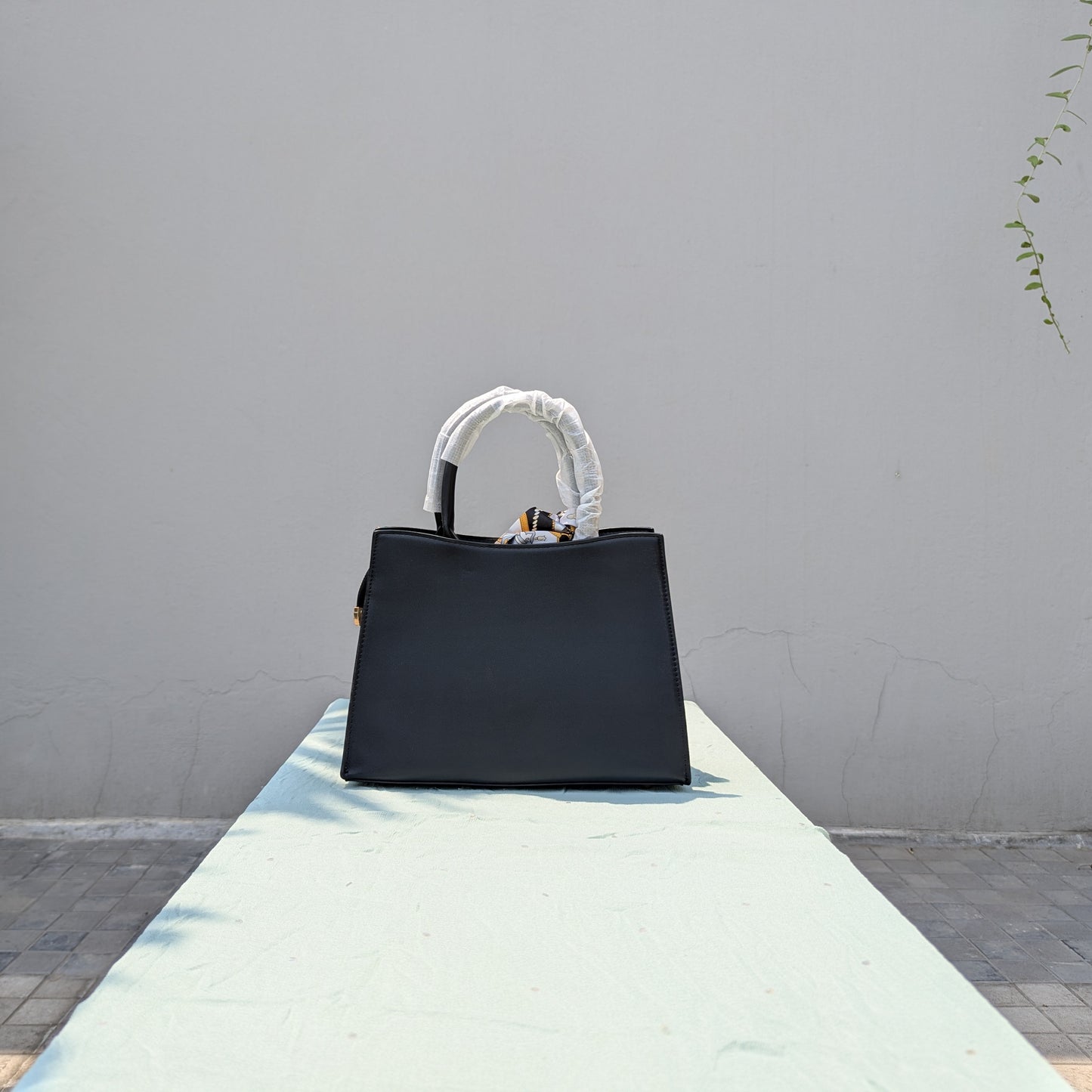 Black Crocodile-skin Handbag