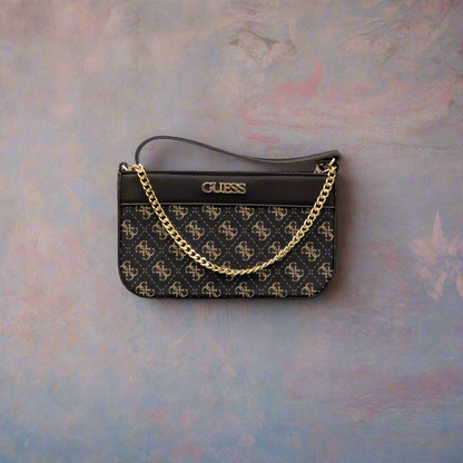 Guess Noelle [Inspired] Shoulder Bag - Brown and Black