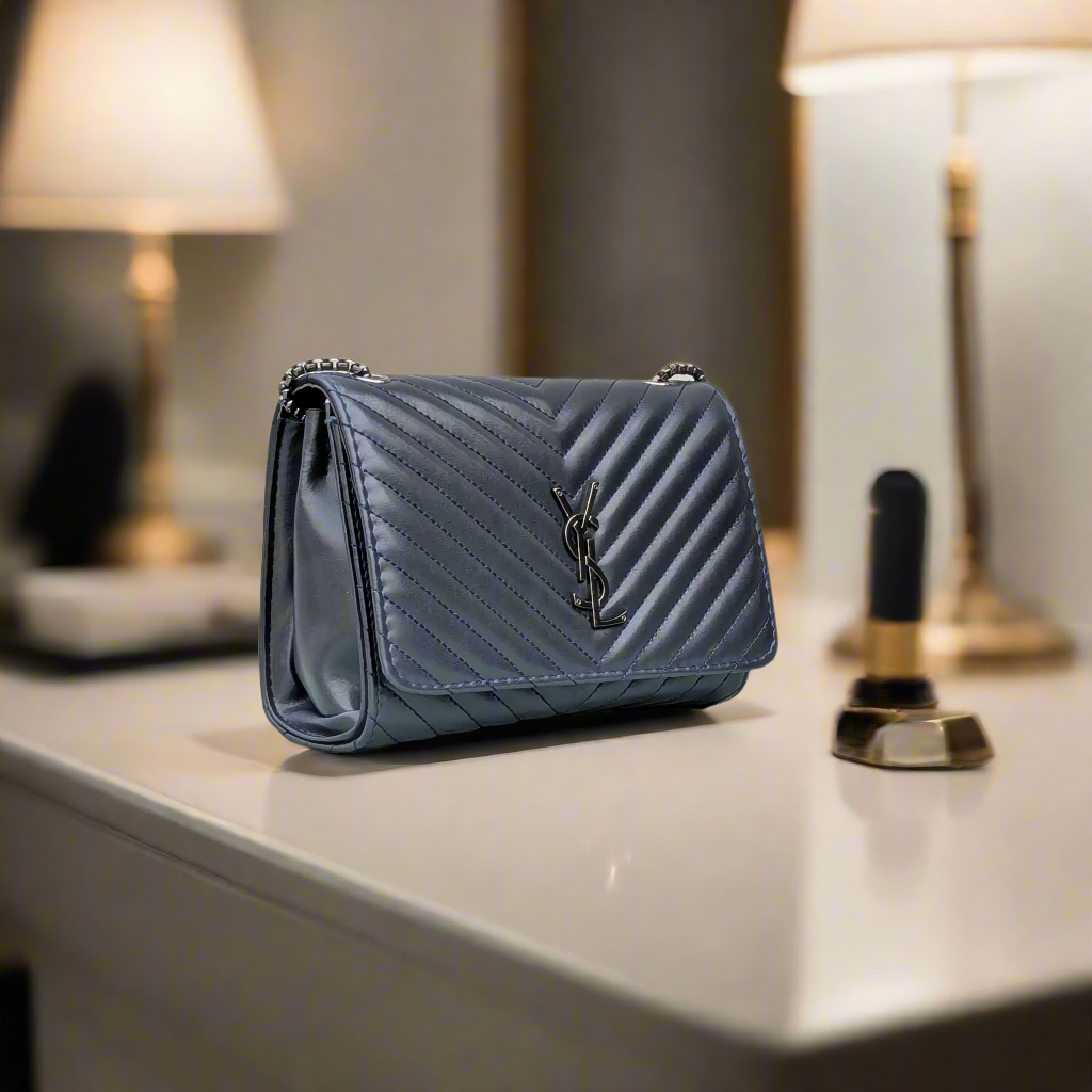 YSL Loulou [Inspired] Crossbody Bag - Midnight Blue