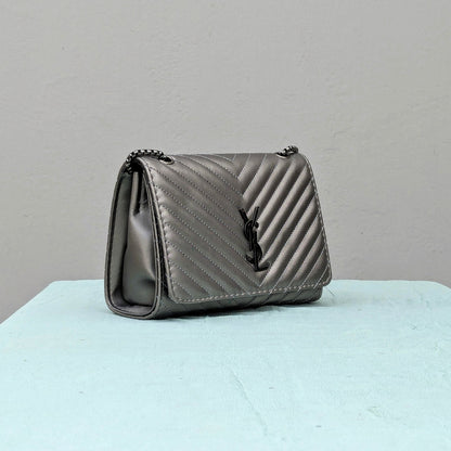 YSL Loulou [Inspired] Crossbody Bag - Silver