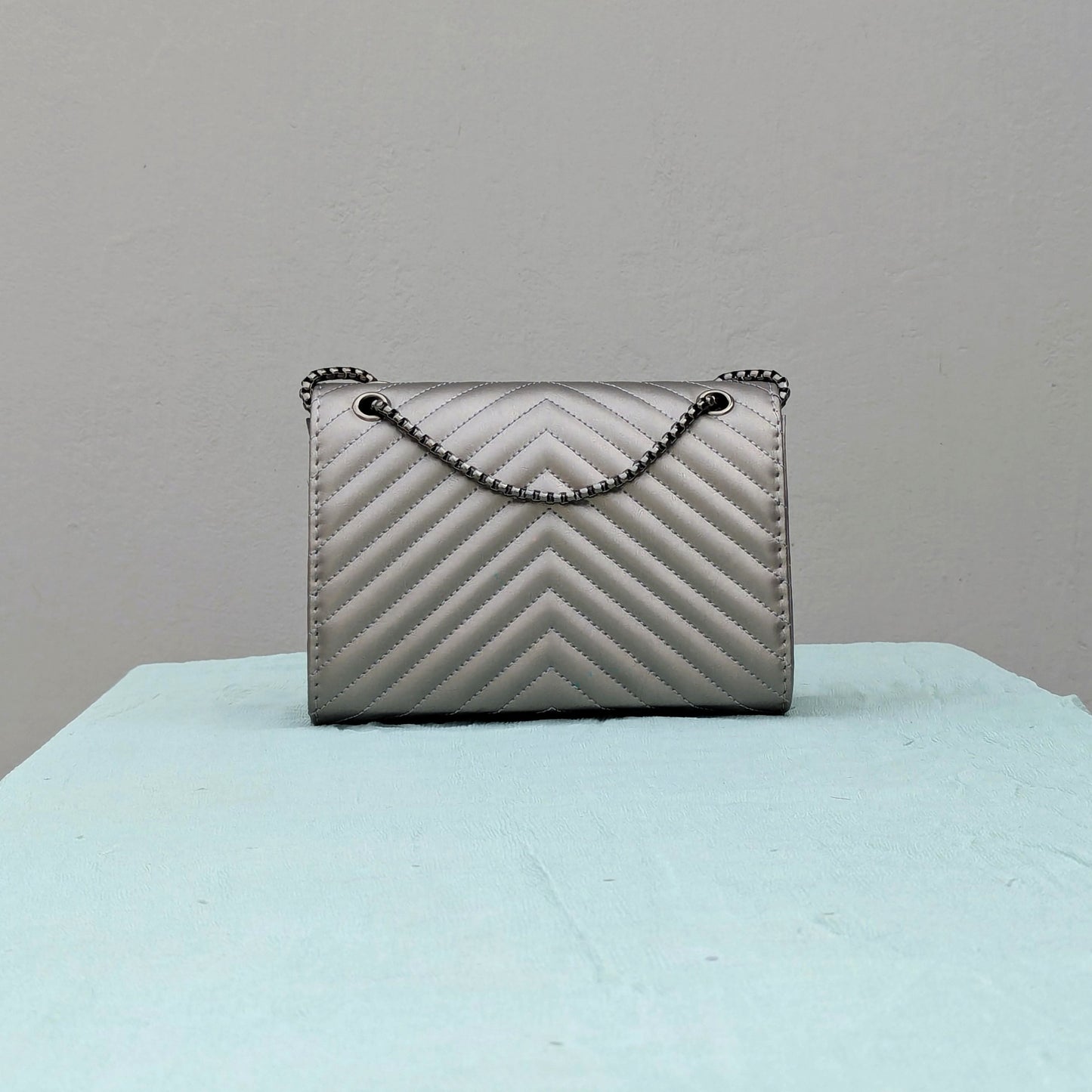 YSL Loulou [Inspired] Crossbody Bag - Silver