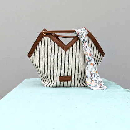 Loewe Ibiza [Inspired] Tote Bag - Vertical Stripes