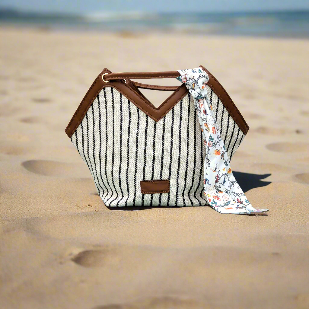Loewe Ibiza [Inspired] Tote Bag - Vertical Stripes