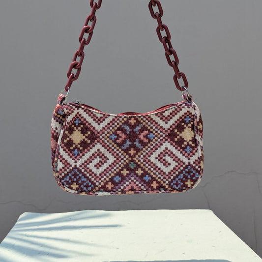 Mini Turkish Shoulder Bag [Red]