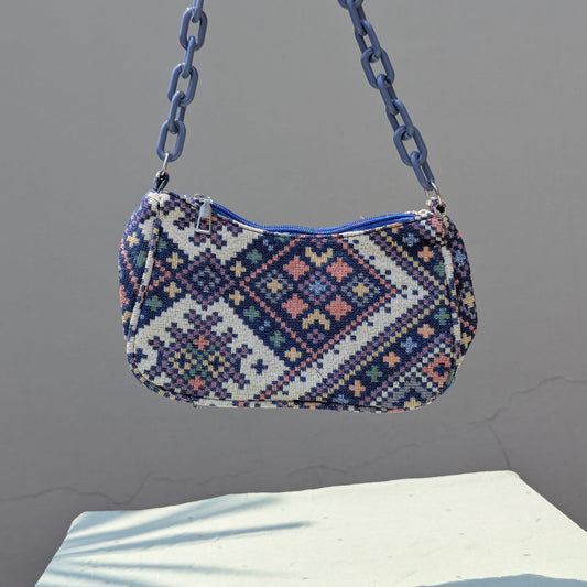 Mini Turkish Shoulder Bag [Blue]