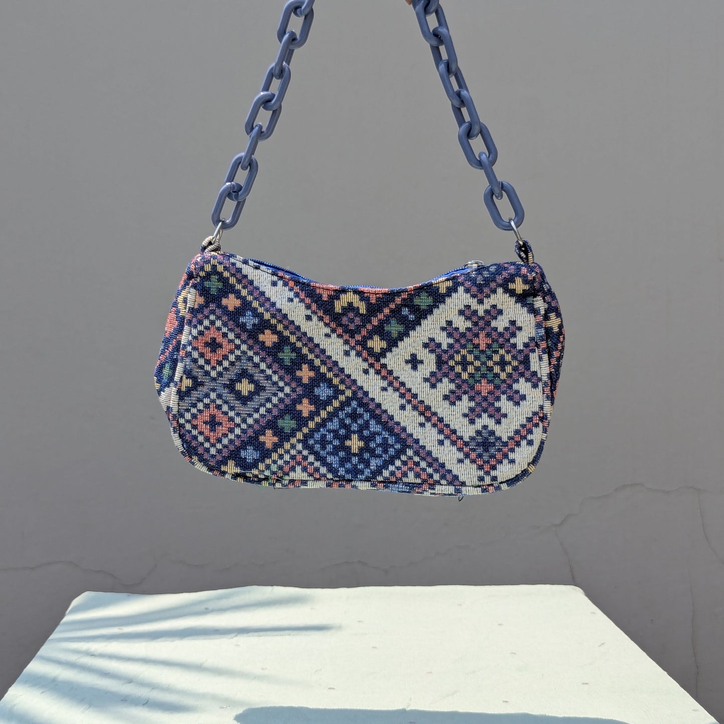 Mini Turkish Shoulder Bag [Blue]