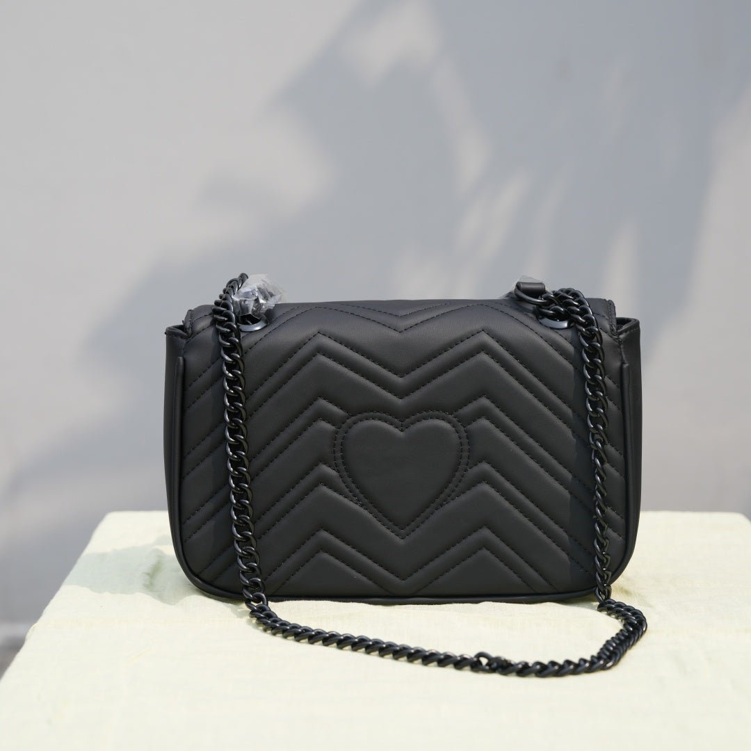 CARIÑO​Gu©©i - MARMONT SMALL SHOULDER - BLACKCARIÑO
