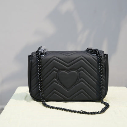CARIÑO​Gu©©i - MARMONT SMALL SHOULDER - BLACKCARIÑO