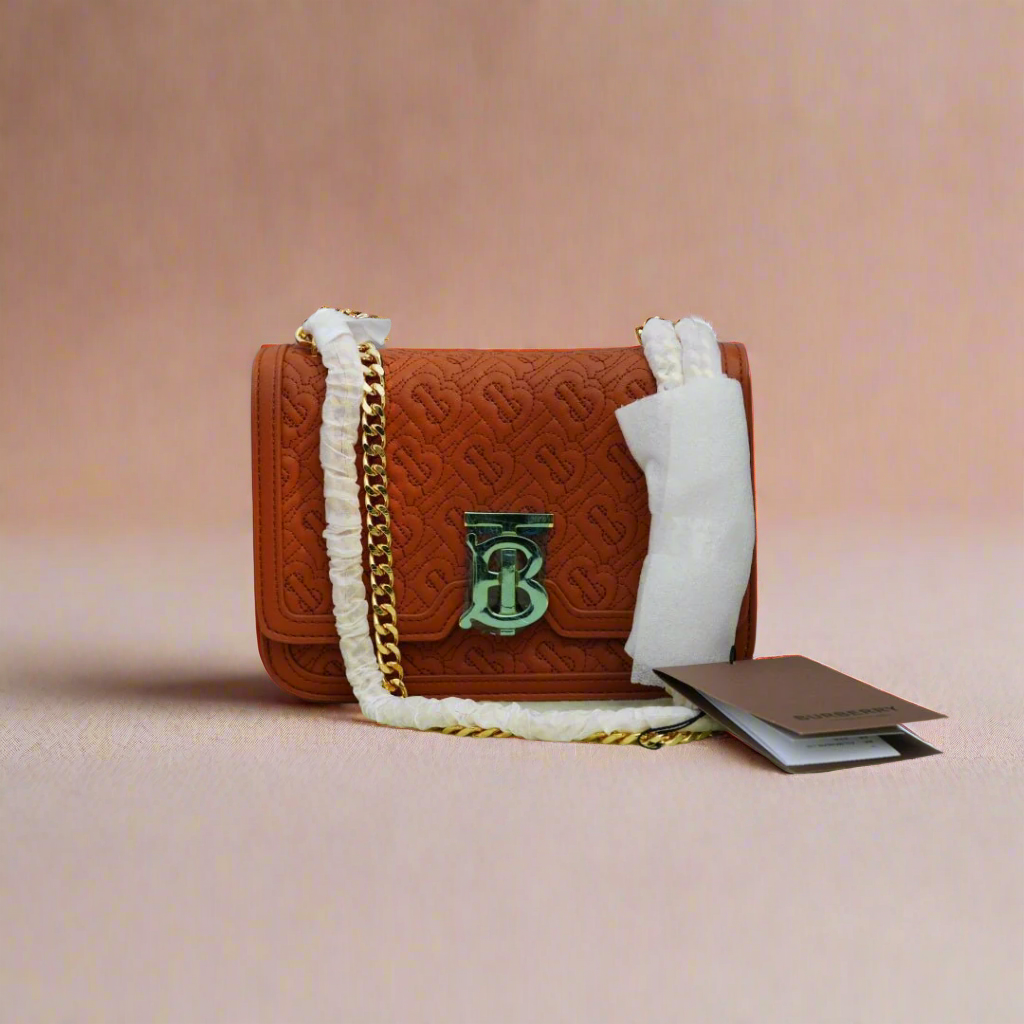 ℬurberry - Top Handle Note Bag- Briar Brown